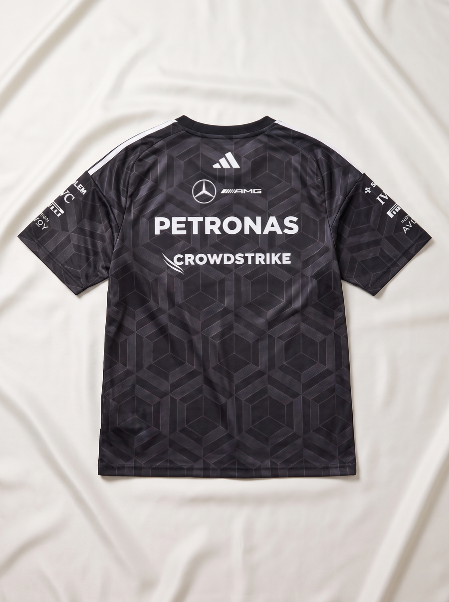 Mercedes - AMG Petronas Formula 1 Team Driver V-Neck Oversized Tee - Black