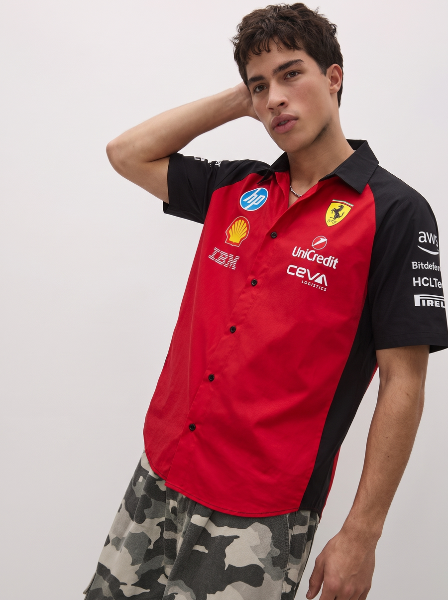 SF Racing Team Snap Shirt – Racing Red