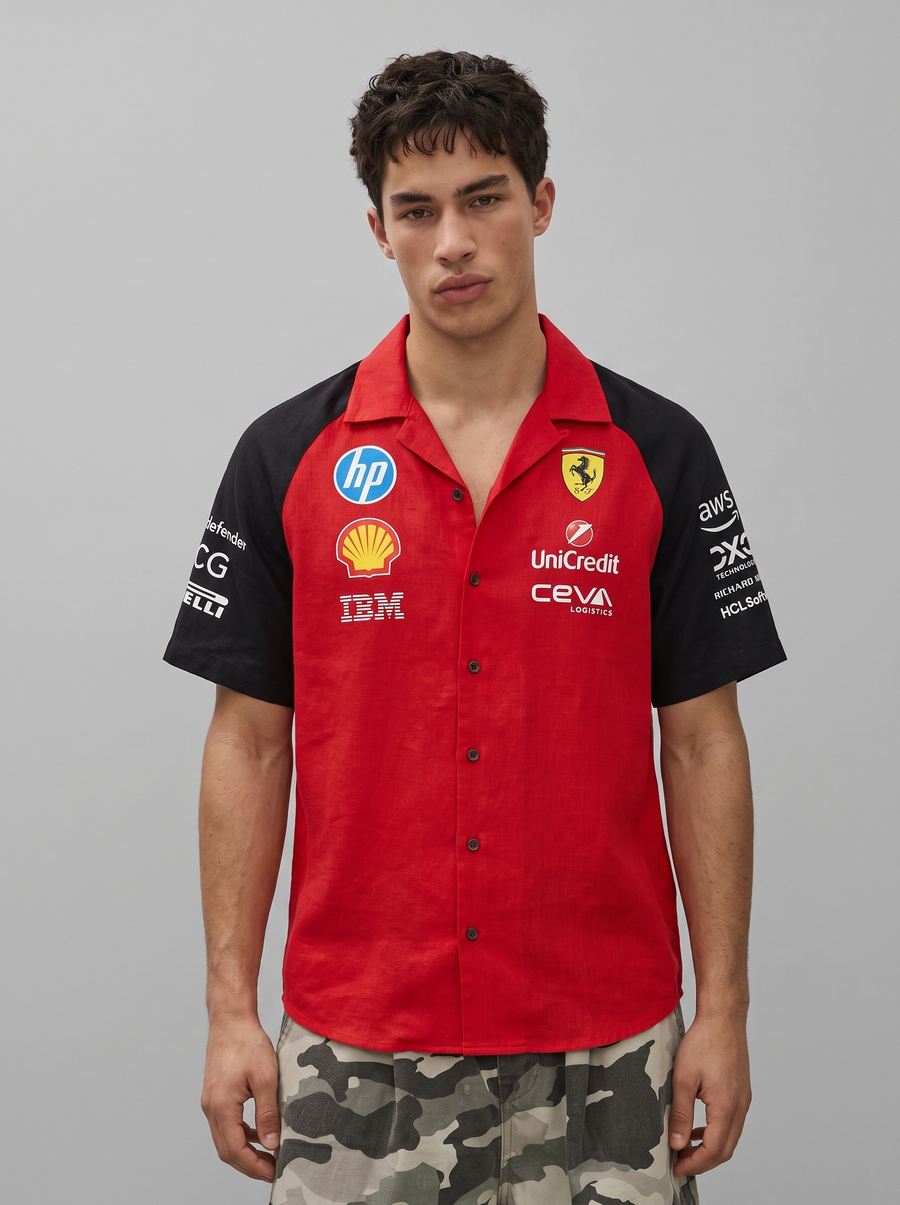 SF Racing Team Snap Shirt – Racing Red