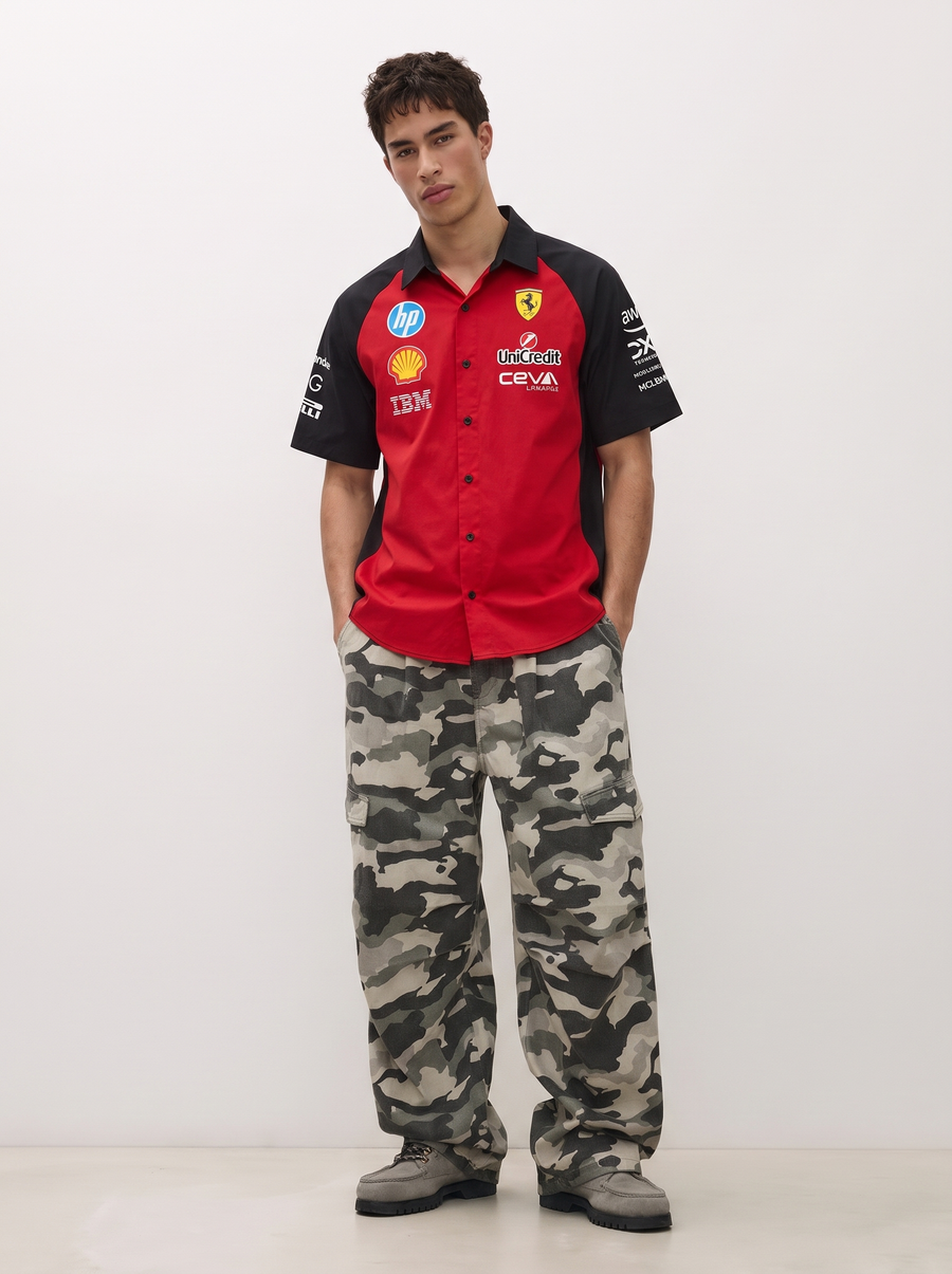 SF Racing Team Snap Shirt – Racing Red