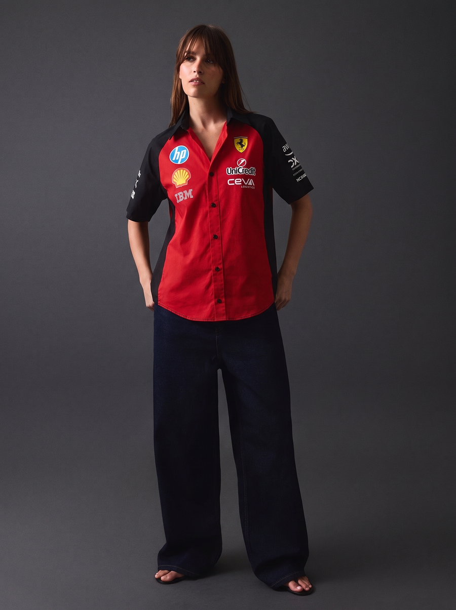 SF Racing Team Snap Shirt – Racing Red