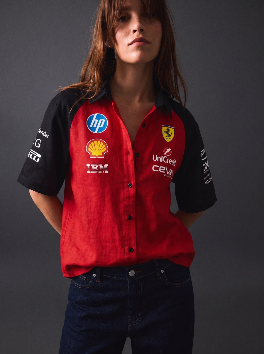 SF Racing Team Snap Shirt – Racing Red