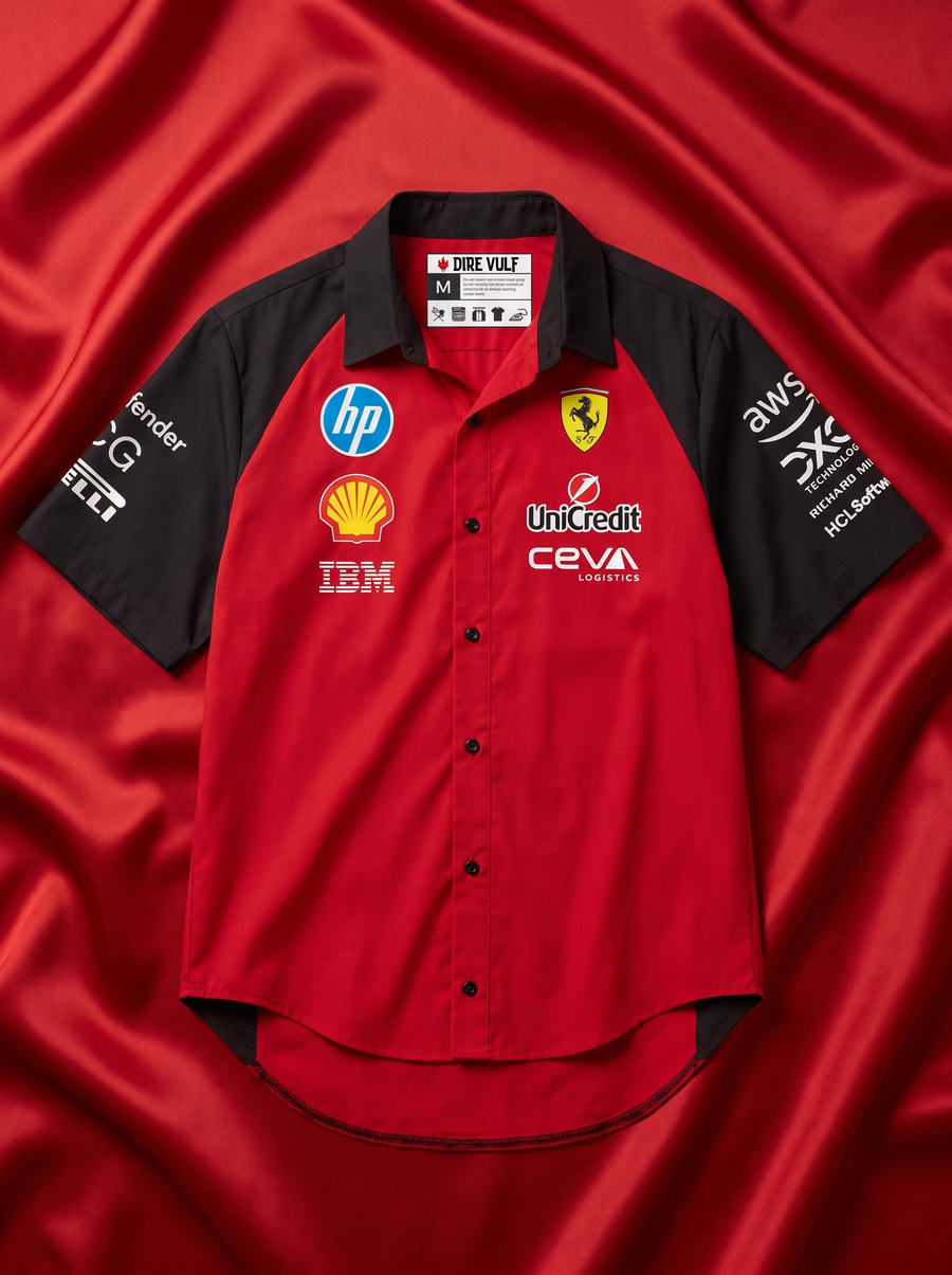 SF Racing Team Snap Shirt – Racing Red
