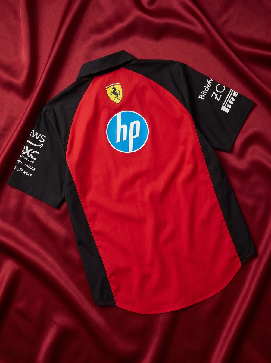 SF Racing Team Snap Shirt – Racing Red